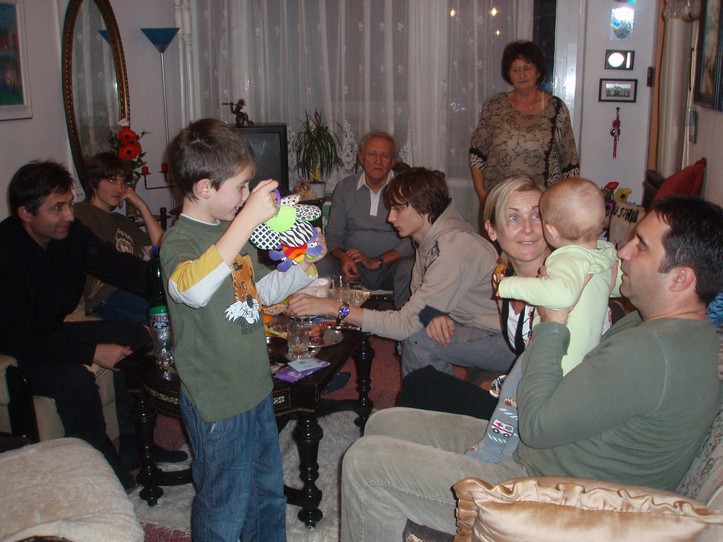 ... s Martinem, Martinem, dědou, babičkou, Honzou, Martinou,
